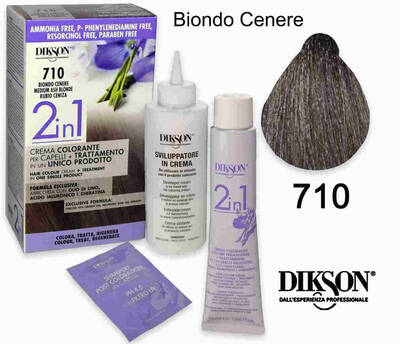 Dikson 2 in 1 cream color 710 ash blond