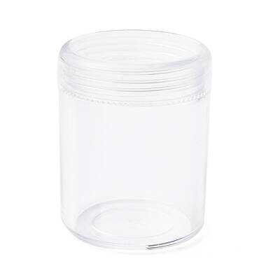 Round Plastic Bead Containers