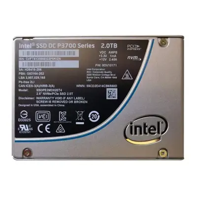 Intel SSDPE2MD020T4 | DC P3700 2TB Multi-Level Cell PCI Express 3.0 x4 U.2 2.5-Inch Solid State Drive