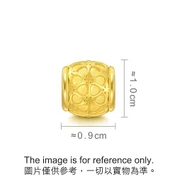 'Zhù' 999 Gold Charm