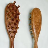 Wooden Scalp Massage Brush for Locs & Braids - Detangler & Gentle Hair Care Massager