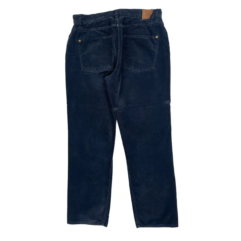 Tommy Hilfiger Cord Trousers - 34? Waist Navy Cotton