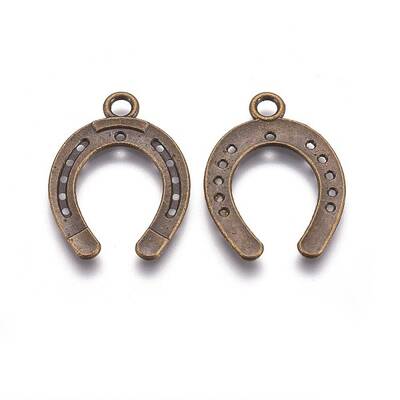 Tibetan Style Alloy Horseshoe Pendants