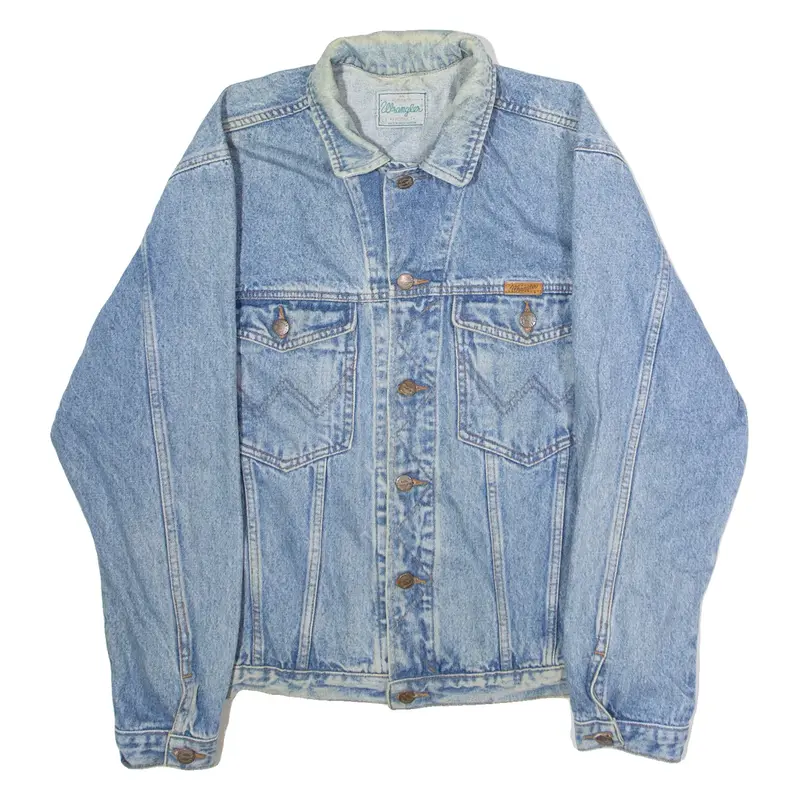 WRANGLER Mens Denim Jacket Blue 90s L