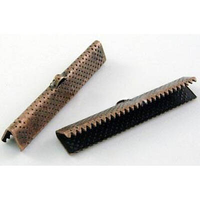 Iron Ribbon Crimp Ends
