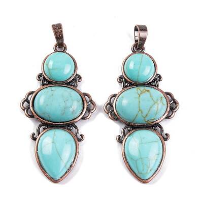 Synthetic Turquoise Pendants