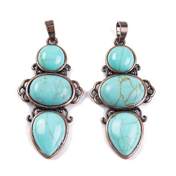 Synthetic Turquoise Pendants