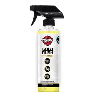 Renegade Products | Gold Rush Quick Detailer 16oz β Double-Ceramic Waterless Wash for Gloss, Dust Removal & Clay Bar Lubric...