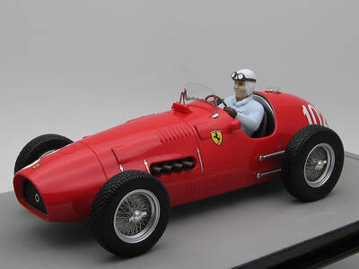 Ferrari 500 #102 Nino Farina 2nd Place Formula Two F2 Nurburgring GP (1952) with Driver Figure Mythos Series Limited Edition ...