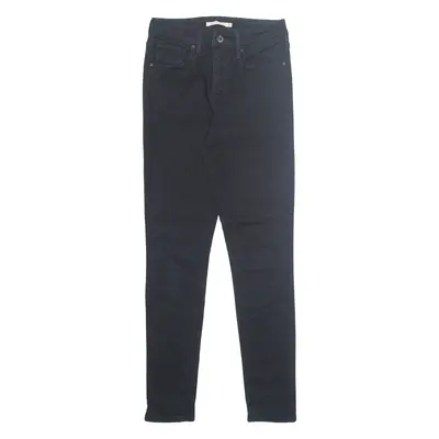 LEVI'S 721 Womens Jeans Black Regular Skinny W27 L30