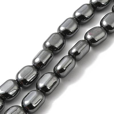 Electroplated Synthetic Non-magnetic Hematite Beads Strands