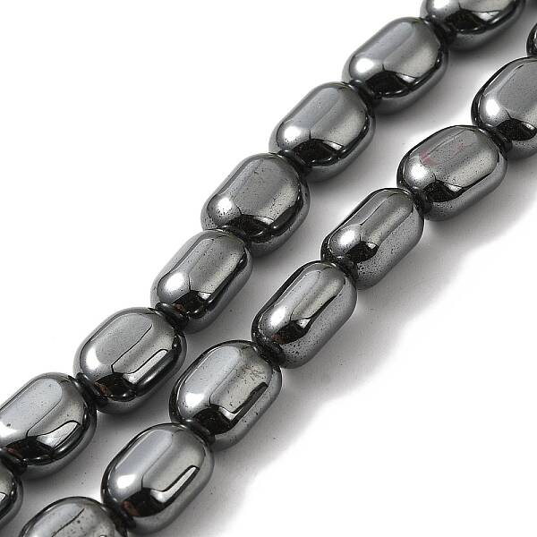 Electroplated Synthetic Non-magnetic Hematite Beads Strands