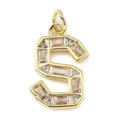 Brass Micro Pave Cubic Zirconia Pendants