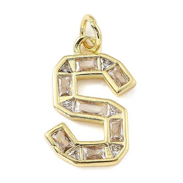 Brass Micro Pave Cubic Zirconia Pendants