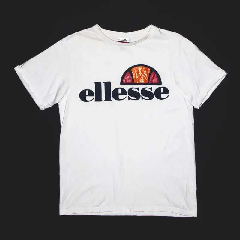 ELLESSE Sports White Short Sleeve T-Shirt Mens XS