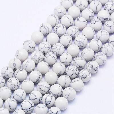 Synthetic Howlite Bead Strands