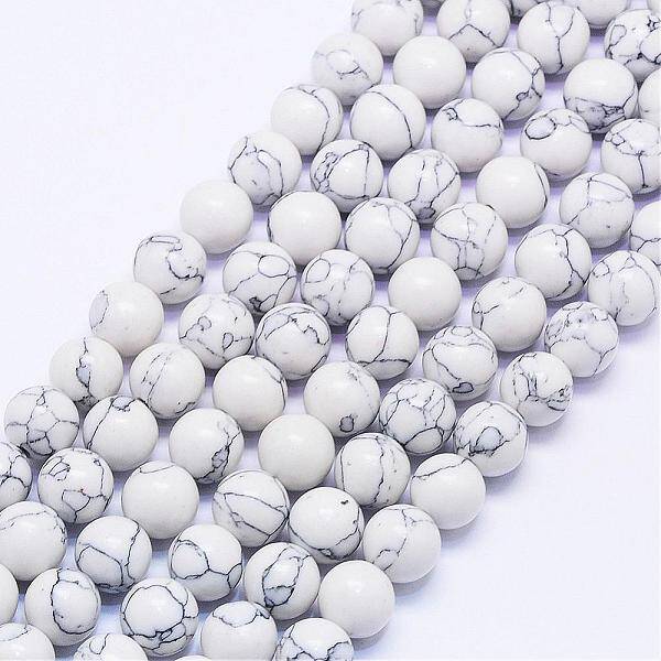 Synthetic Howlite Bead Strands