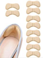 Beige 5 Pairs Anti-slip Heel Cushion, Soft Shoes Insole, Gifts for Girlfriend, Heel Protector, Heel Cover Patches, Shoe Insol...