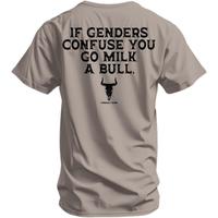 Combat Iron Men's Graphic T-Shirt | Go Milk a Bull | Cotton-Poly Blend | Athletic Fit, Tagless Comfort 286