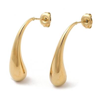 Ion Plating(IP) 304 Stainless Steel Stud Earrings