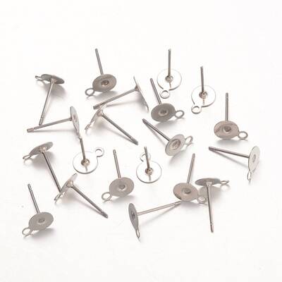Non-Tarnish 316 Surgical Stainless Steel Stud Earring Settings