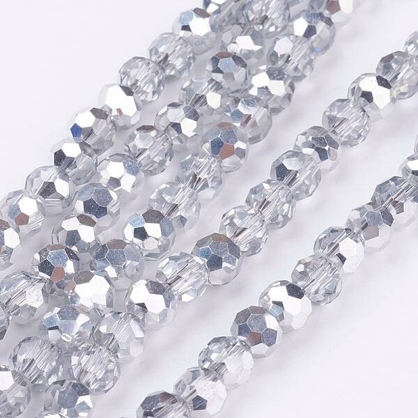 Electroplate Glass Beads Strands