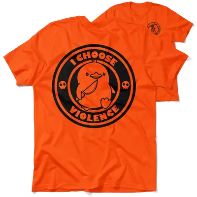 Violence - Safety Orange T-Shirt
