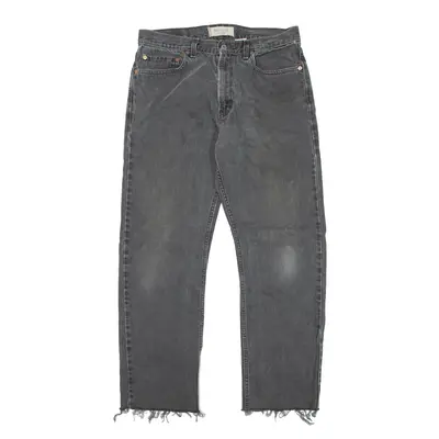 LEVI'S 505 Jeans Grey Denim Regular Straight Mens W34 L29