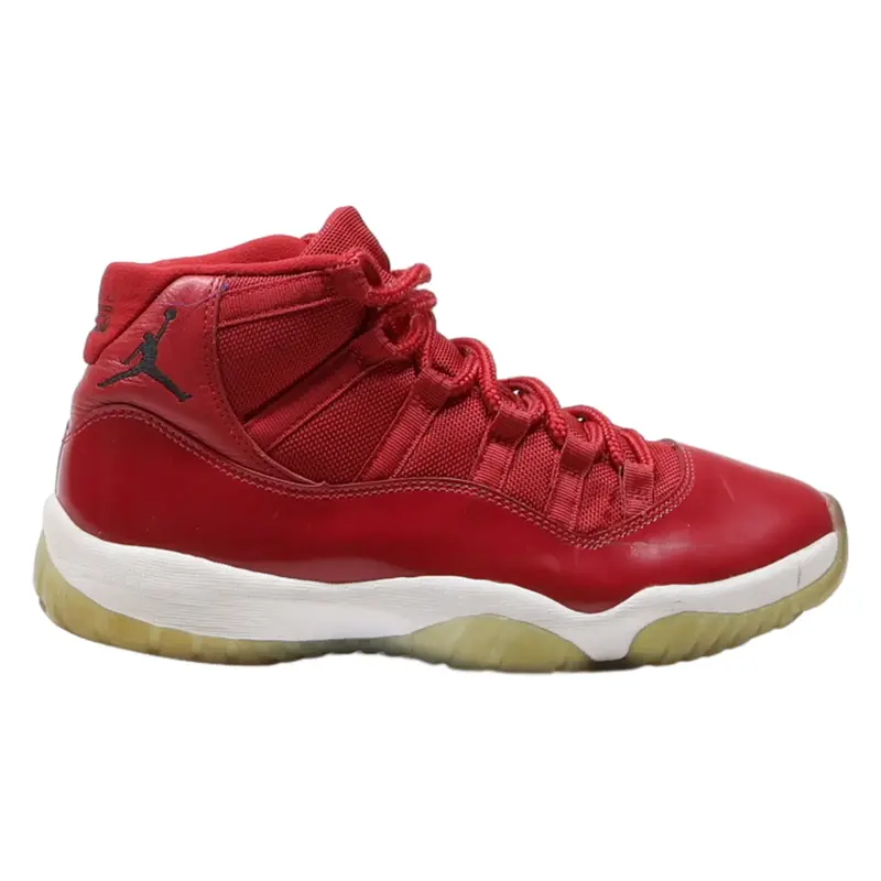 AIR JORDAN High Top Trainers Red Synthetic Mens UK 7