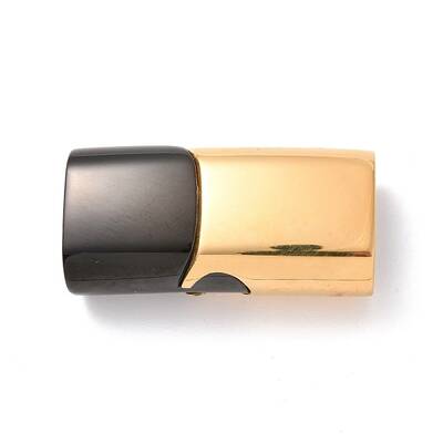 Ion Plating(IP) 304 Stainless Steel Magnetic Clasps with Glue-in Ends