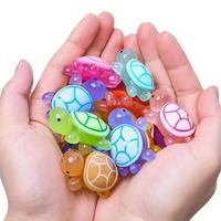 Random Color Luminous Turtle Design Ornament, 30pcs Mini Glow in The Dark Turtle, DIY Craft & Party Favor Gift for Indoor & O...