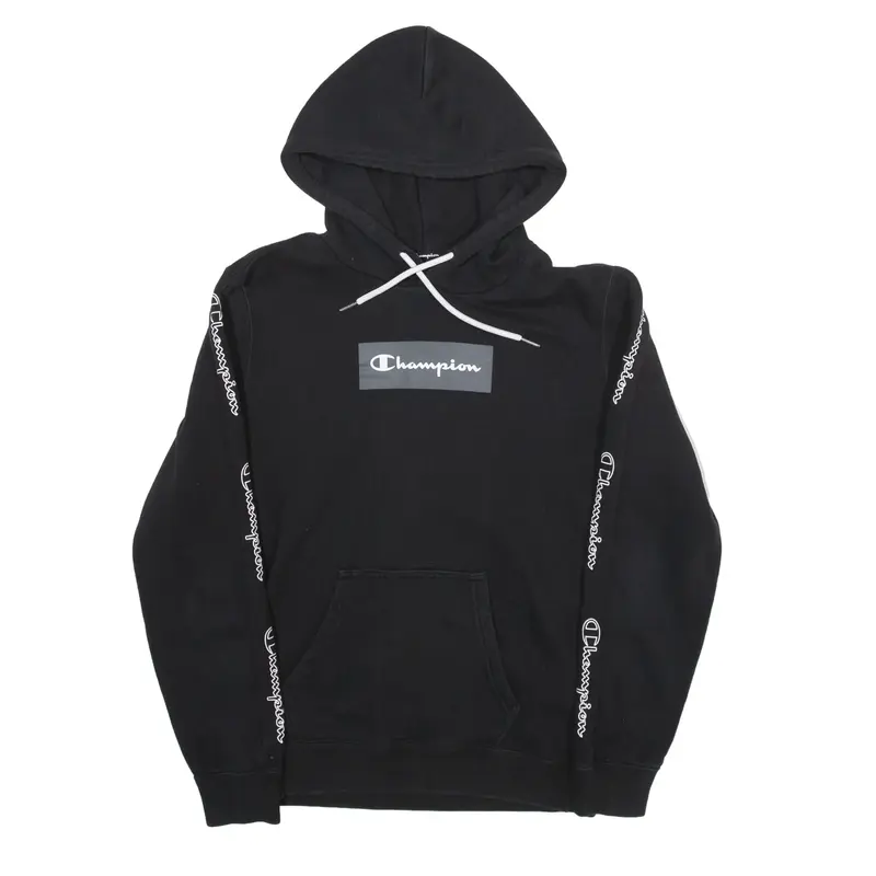 CHAMPION Hoodie Black Pullover Womens XS