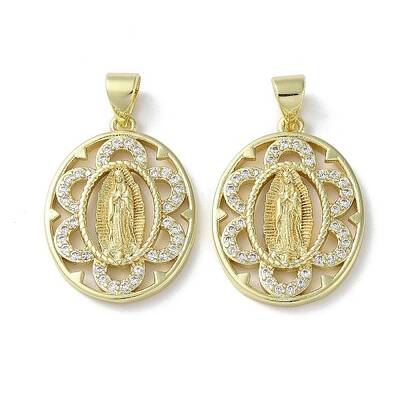 Rack Plating Brass Cubic Zirconia Pendants
