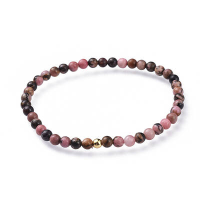 Natural Rhodonite Stretch Bracelets