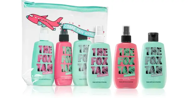 The Fox Tan The Jet-Setter travel kit