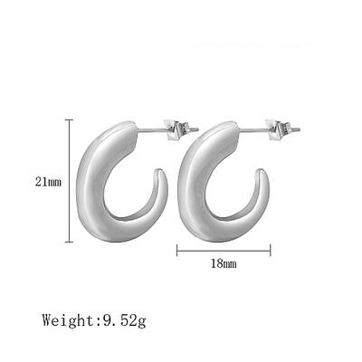 Non-Tarnish 304 Stainless Steel Stud Earrings