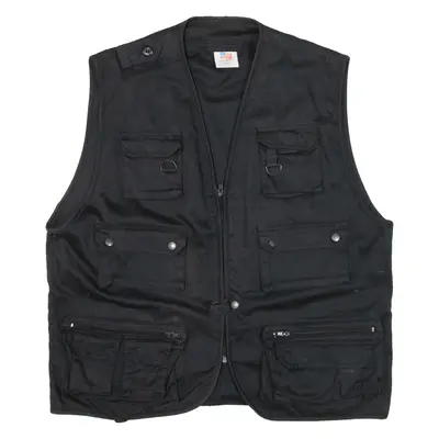 AMERICAN BASIC STYLE Mens Gilet Black 2XL