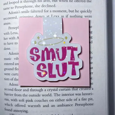 Smut Sl*t Holographic Magnetic Bookmark