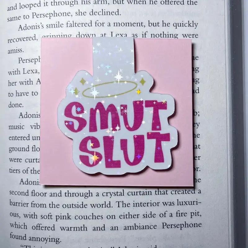 Smut Sl*t Holographic Magnetic Bookmark