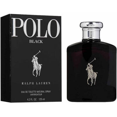 Polo Black Cologne for Men - Eau de Toilette Spray 4.2 oz