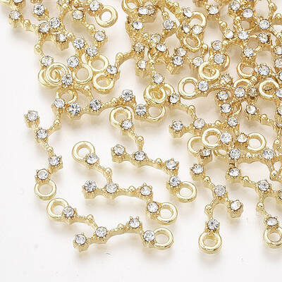 Alloy Rhinestone Links connectors