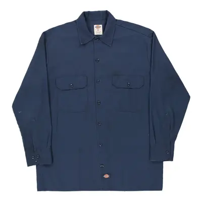 Dickies Shirt - Medium Blue Cotton Blend