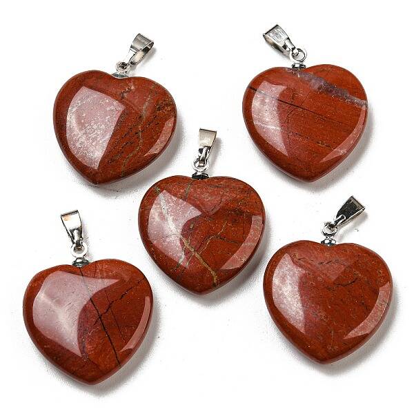 Natural Red Jasper Pendants