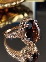 Artificial Crystal Decorated Ring, Elegant Jewelry for Women for Party, Daily Clothing Decor, Trendy Exquisite Wedding Annive...