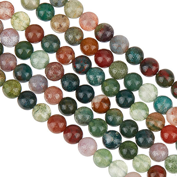 2 Strands Natural Indian Agate Beads Strands