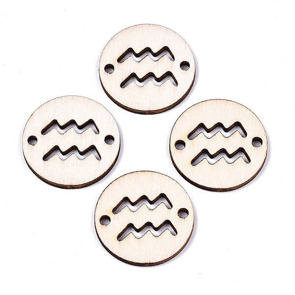 Unfinished Natural Poplar Wood Links Connectors