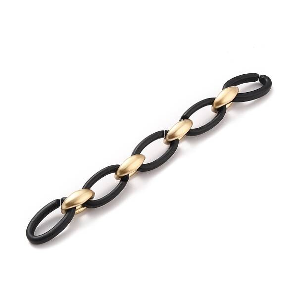 Handmade Opaque Spray Painted Acrylic Cable Chains