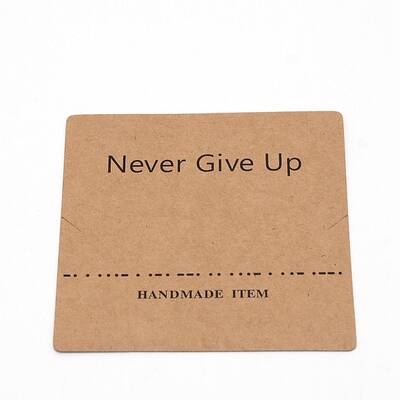 Paper Necklace Display Cards