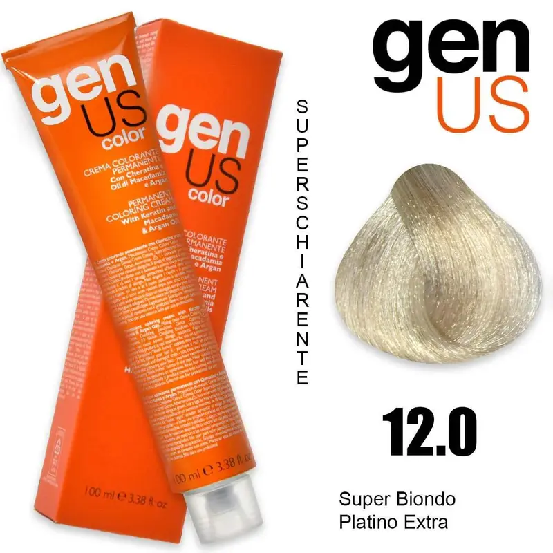 Crema Colorante Permanente Genus 100 Ml 12.0