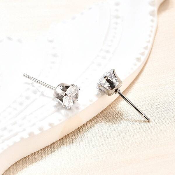 Cubic Zirconia Ear Studs